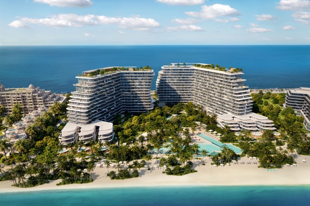 Residences set directly by the sea